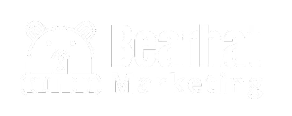 Bearhat Marketing logo - white