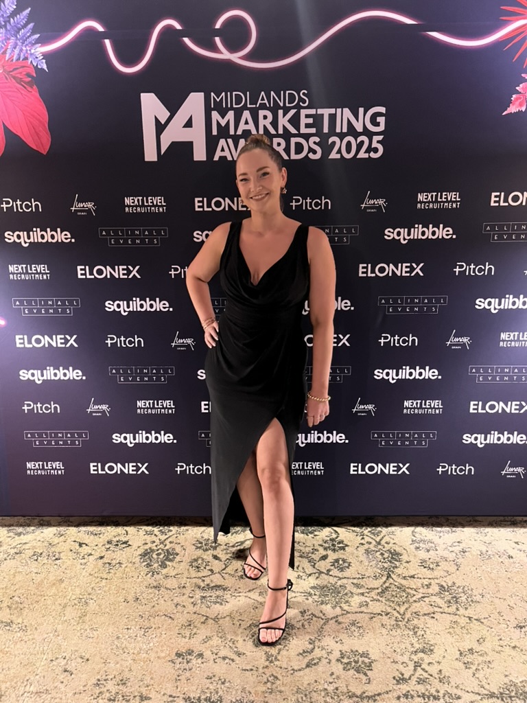 Victoria Steele - founder of Bearhat Marketing – digital marketing agency in Coventry at the West Midlands Marketing Awards