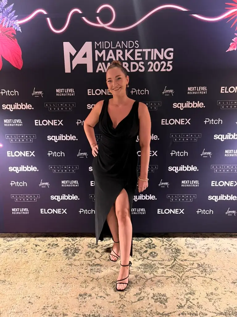 Victoria Steele - founder of Bearhat Marketing – digital marketing agency in Coventry at the West Midlands Marketing Awards