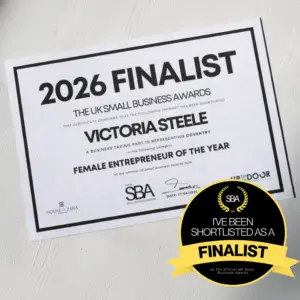 Victoria Steele Named a 2026 Finalist at the UK Small Business Awards
